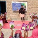 Provision of kitchen gardening seeds and training in the targeted villages of district Rajanpur.